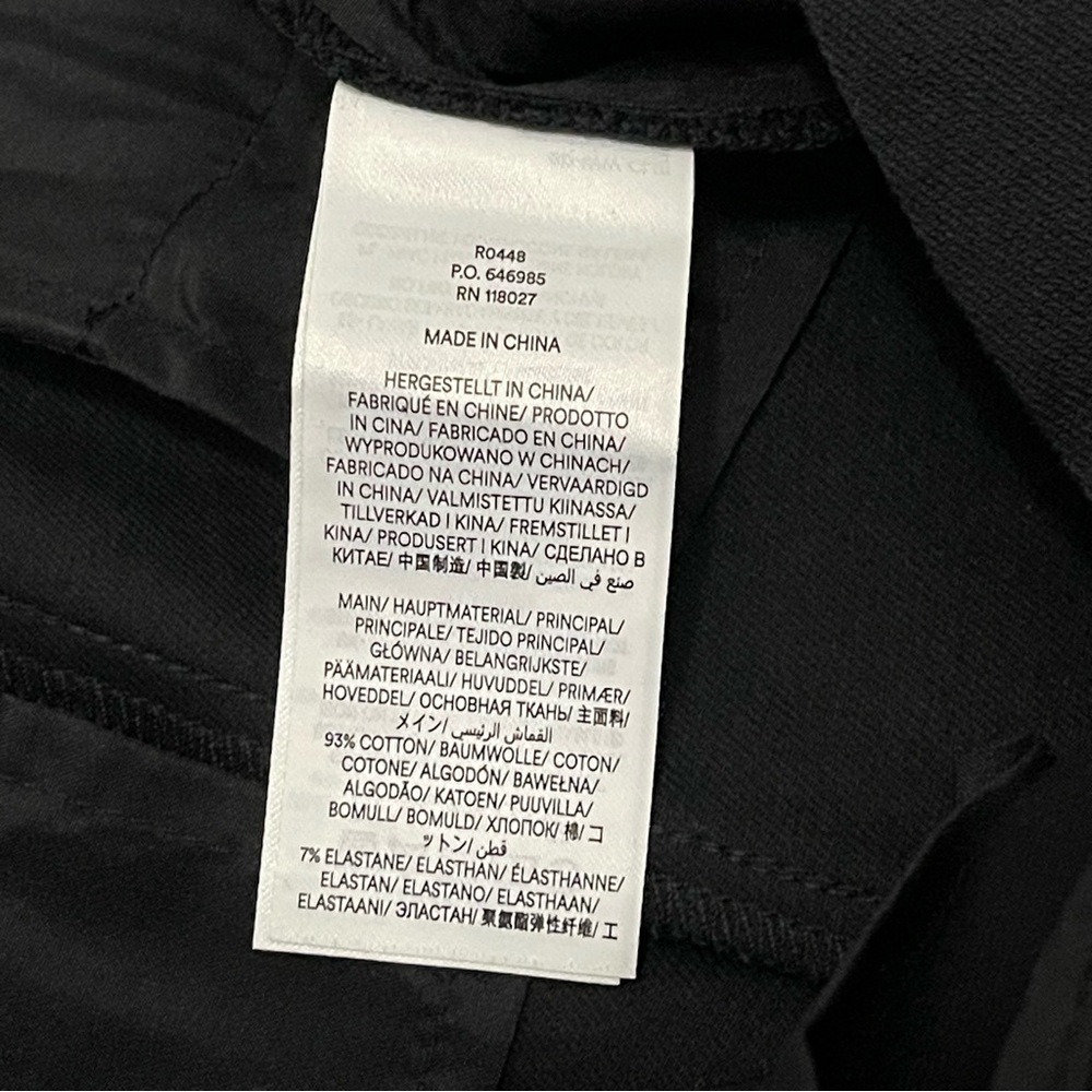 BODEN Kew Bi-Stretch Trousers Black Cotton Size 8 - Picture 10 of 10